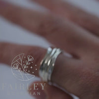 bohemian spinner ring solid silver 925 sterling spinning ring anxiety ring or fidget ring