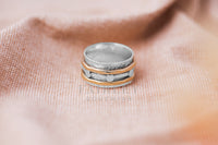 Thumbnail for spinner ring handmade solid sterling 925 silver