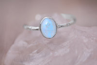 Thumbnail for moonstone june adjustable silver gemstone birthstone ring