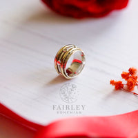 Thumbnail for spinner ring handmade solid sterling 925 silver