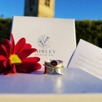 Thumbnail for garnet spinner ring january birthstone