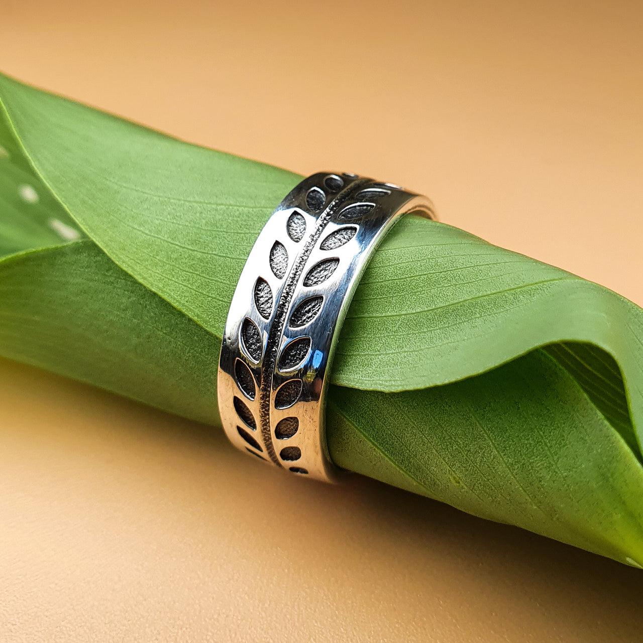 solid 925 sterling silver adjustable boho ring
