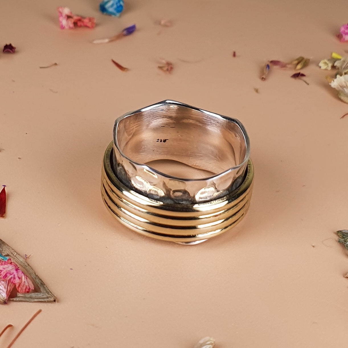 bohemian style spinner ring