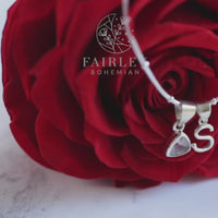 White Topaz April Birthstone Necklace