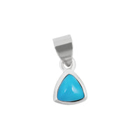 Thumbnail for December Turquoise Birthstone Necklace Peridot Sterling Silver