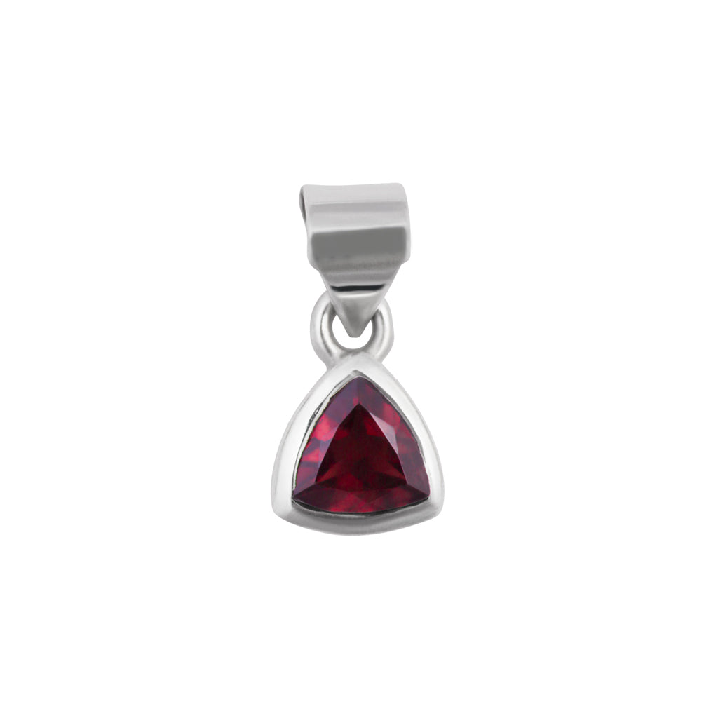 garnet january Birthstone Necklace Peridot Sterling Silver