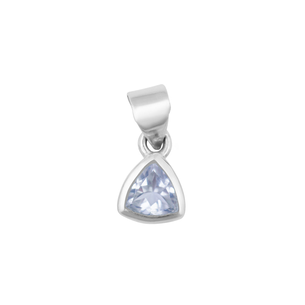 White Topaz April Birthstone Necklace