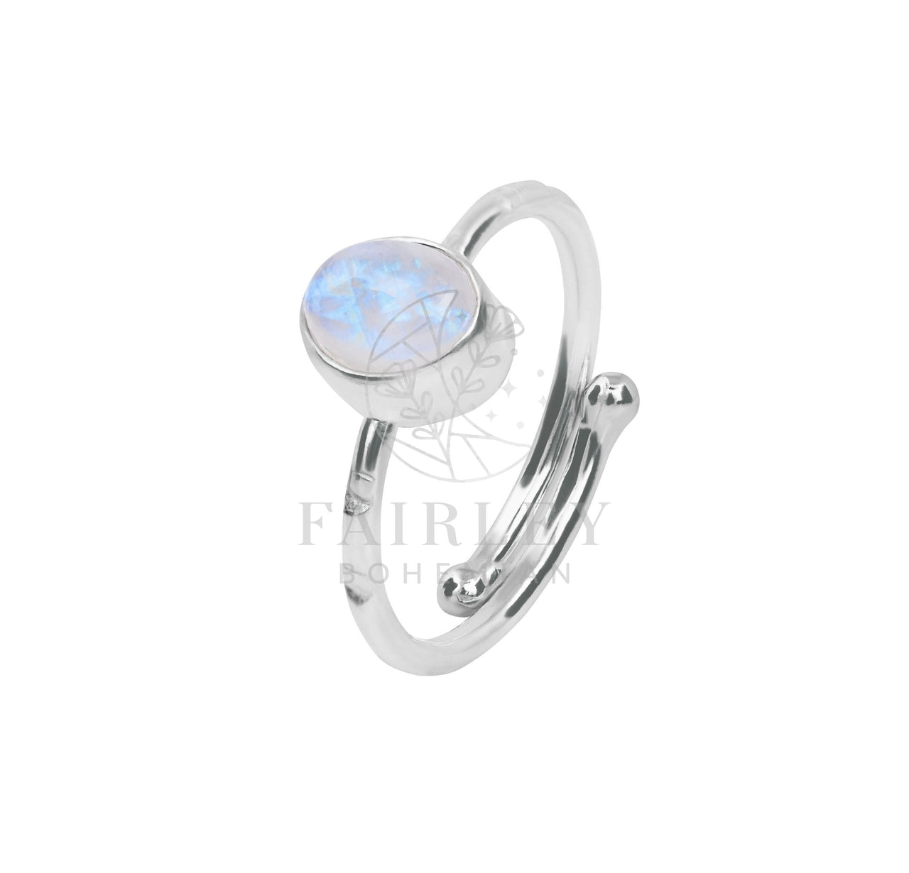 moonstone june birthstone adjustable silver gemstone birthstone ring
