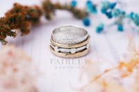 Thumbnail for spinner ring handmade solid sterling 925 silver