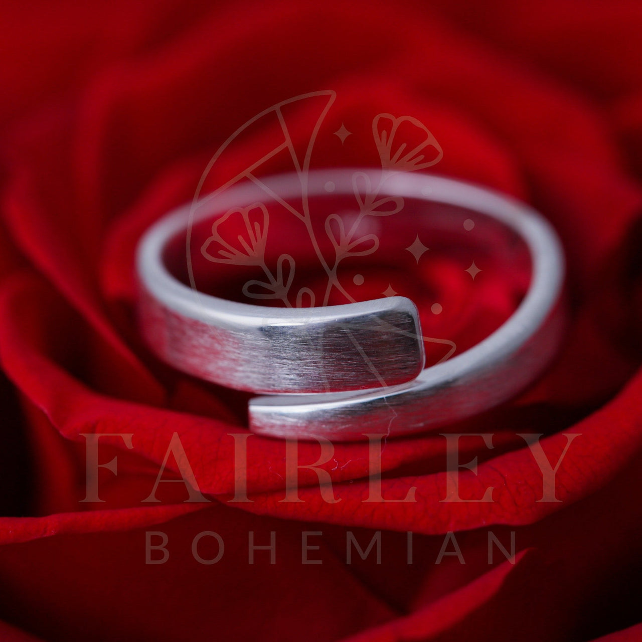 solid 925 sterling silver adjustable ring minimalist boho handmade