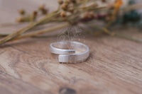 Thumbnail for solid 925 sterling silver adjustable ring minimalist boho handmade
