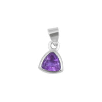 Thumbnail for Amethyst February Birthstone Necklace Peridot Sterling Silver