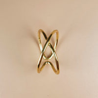 Thumbnail for Vermeil 14K gold adjustable ring stylish