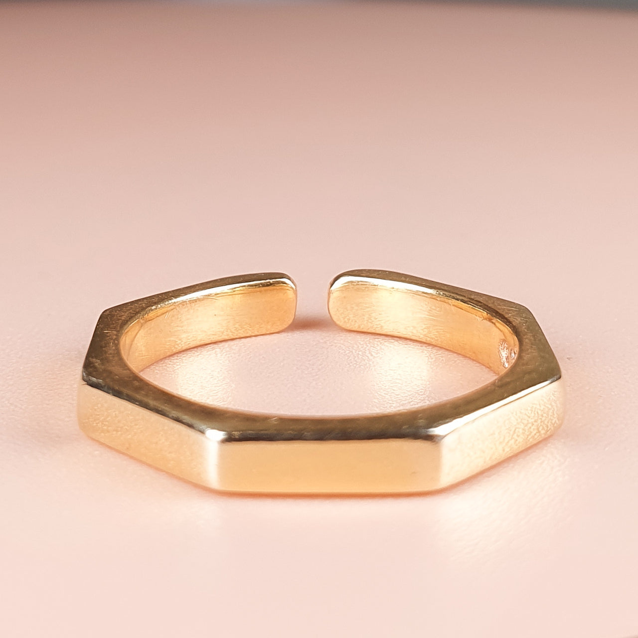 14k Gold Vermeil Adjustable Ring