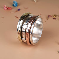 Thumbnail for solid silver fidget ring