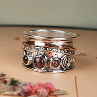 Thumbnail for tourmaline gemstone spinner ring