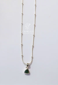 Thumbnail for emerald birthstone necklace