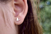Thumbnail for butterfly stud earrings sterling silver
