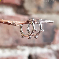 Thumbnail for huggie hoops sterling silver everyday wear