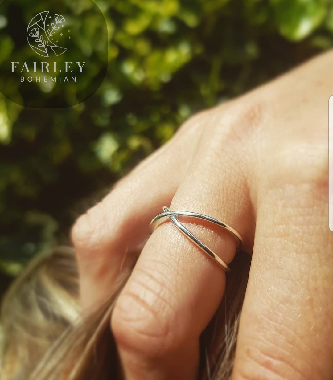 Solid Silver Adjustable Ring Stylish Minimalist Check out our full range of Boho Jewellery // Boho Jewelry // Hippie Jewellery // Hippie Jewelry // Boho Chic Jewellery // Boho Chic Jewelry hand model